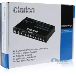Clarion EQS755 Égaliseur graphique audio de voiture 7 bandes